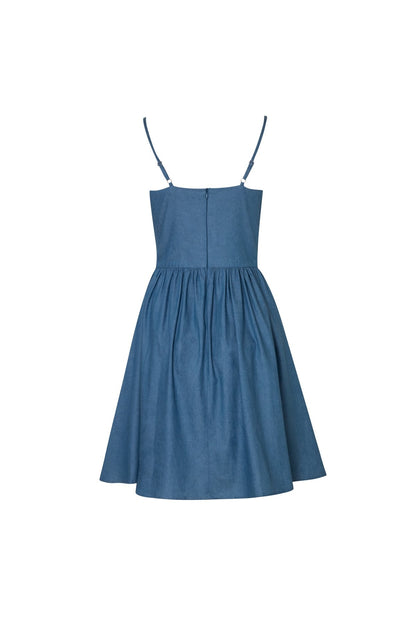 UCHY DENIM DRESS