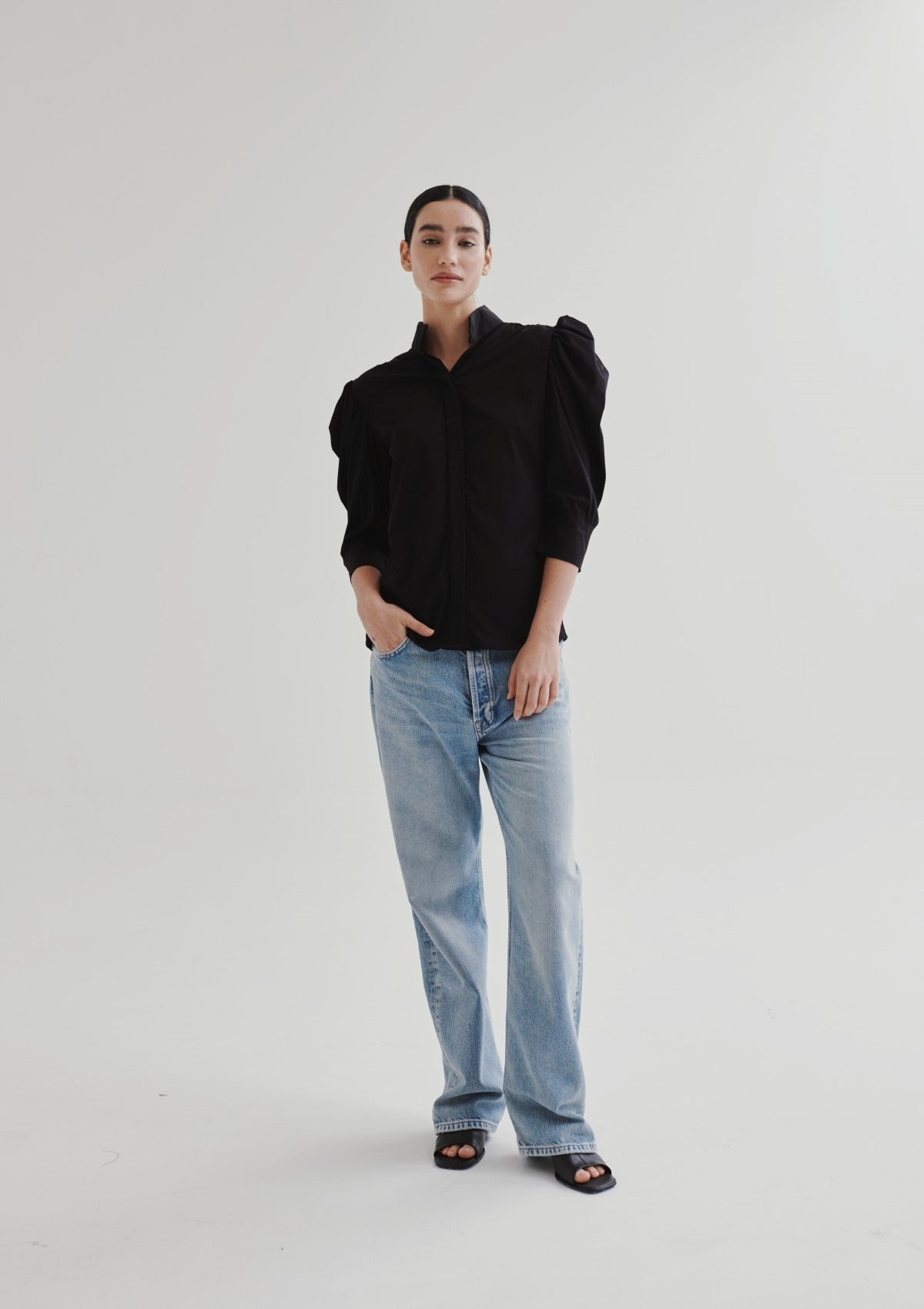 CAMILA BLACK BLOUSE